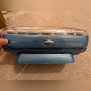 BaByliss Blue Nano Titanium Heated Rollers Set